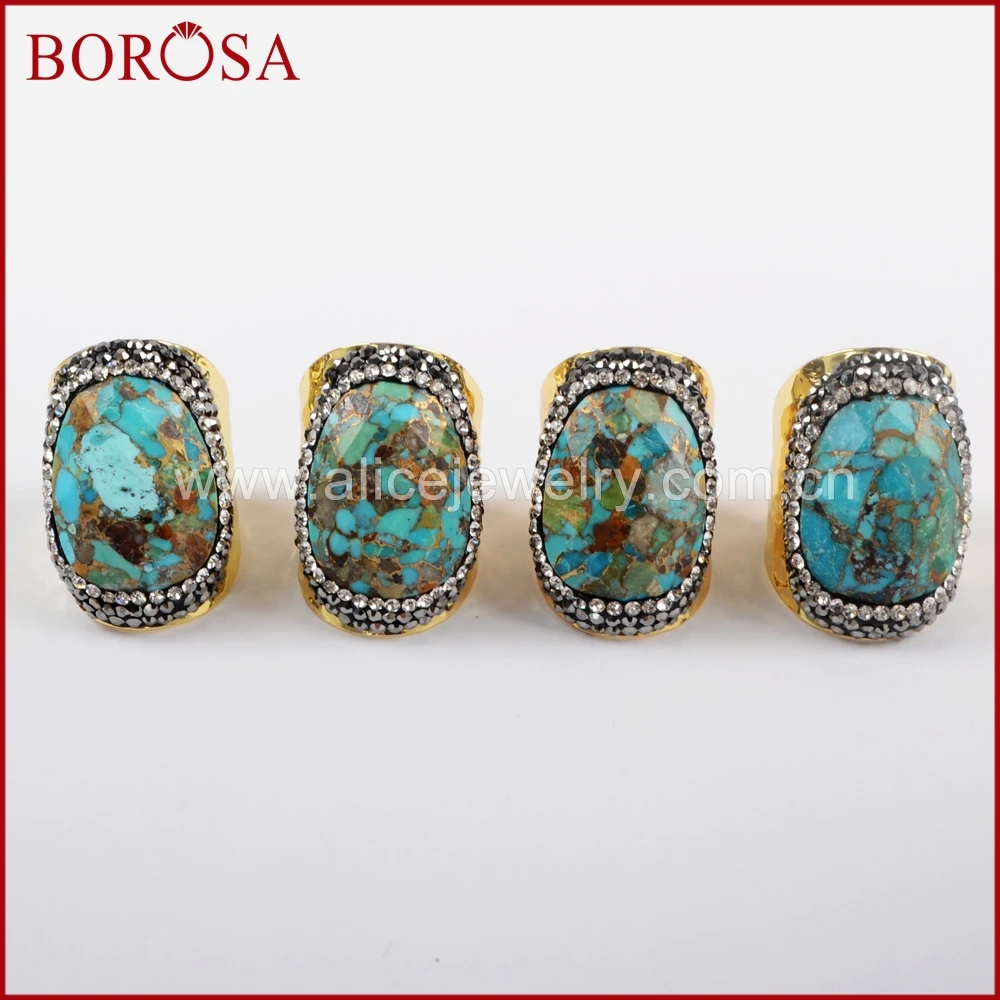 Кольца BOROSA из драгоценных камней 5/10 шт.|Кольца| |