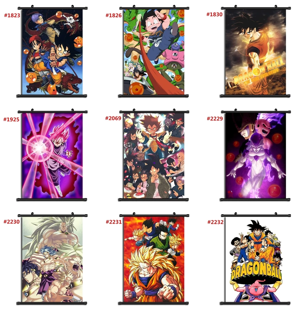 Dragon Ball Аниме Манга настенный плакат свиток B | Дом и сад