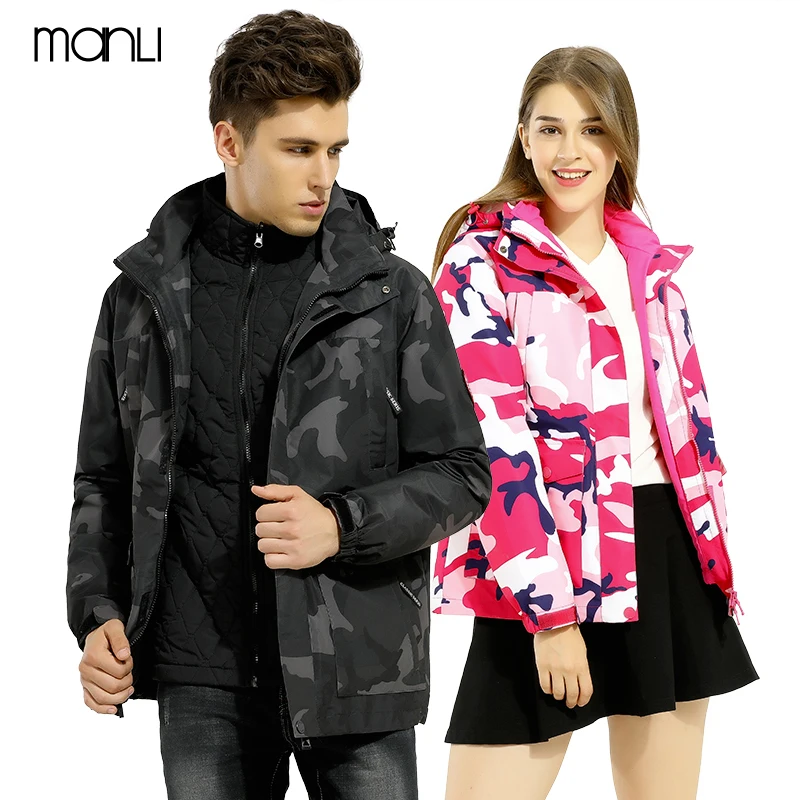 

Men Winter Waterproof Fishing Thermal Trekking Hiking Camping Skiing Climbing Two Piece Set Outdoor Jackets For Men and Women