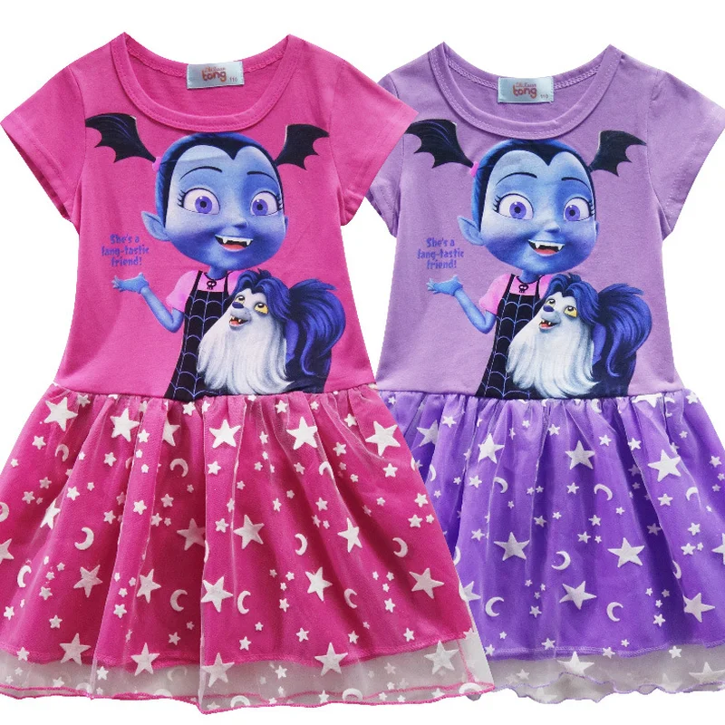 

2018 NEW Vampirina Dress for Girls Princess Birthday Party Dress Children Vampire Costume Kids Clothes Vestidos Baby Clothing