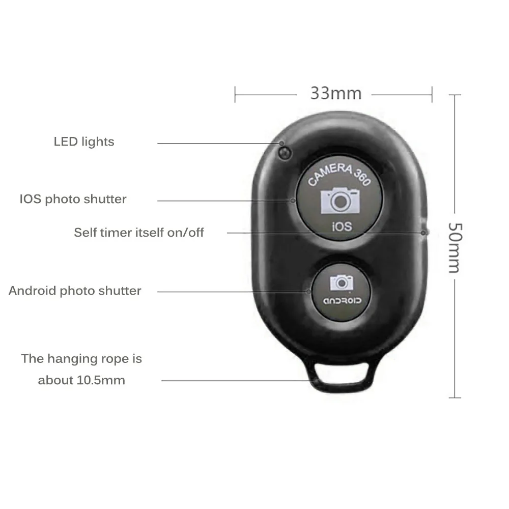 Беспроводной пульт дистанционного управления селфи Палка с Bluetooth затвором