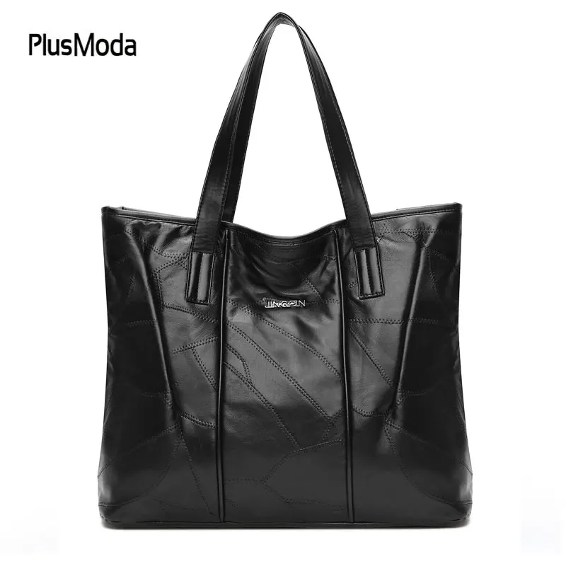 

Brand Genuine Sheepskin Soft Big Capacity Handbags For Vintage Fashion Shoulder Bags Female Big Ladies Shopping Bags Large Totes