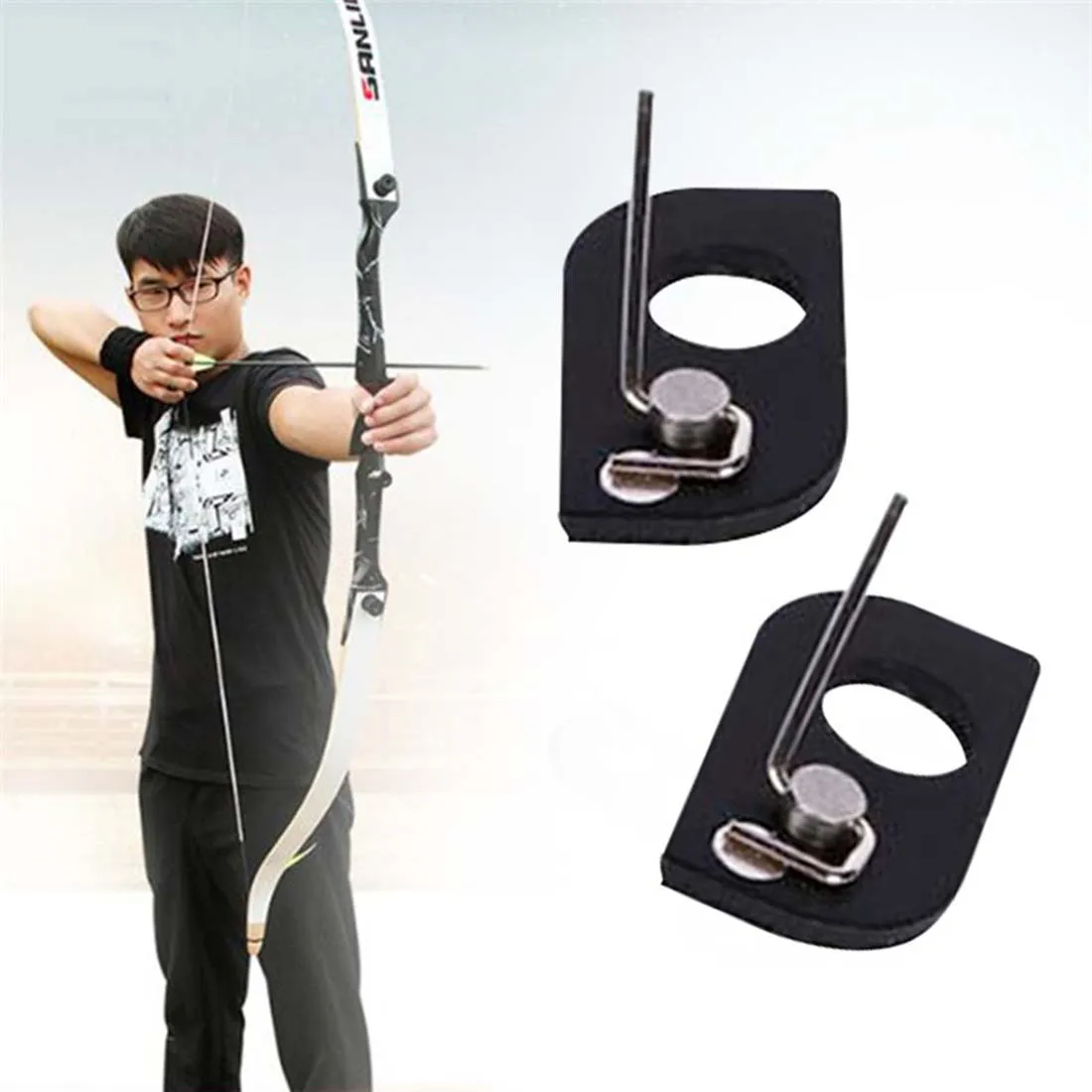Black Color Stainless Steel Arrow Rest Archery RH For Recurve Bow