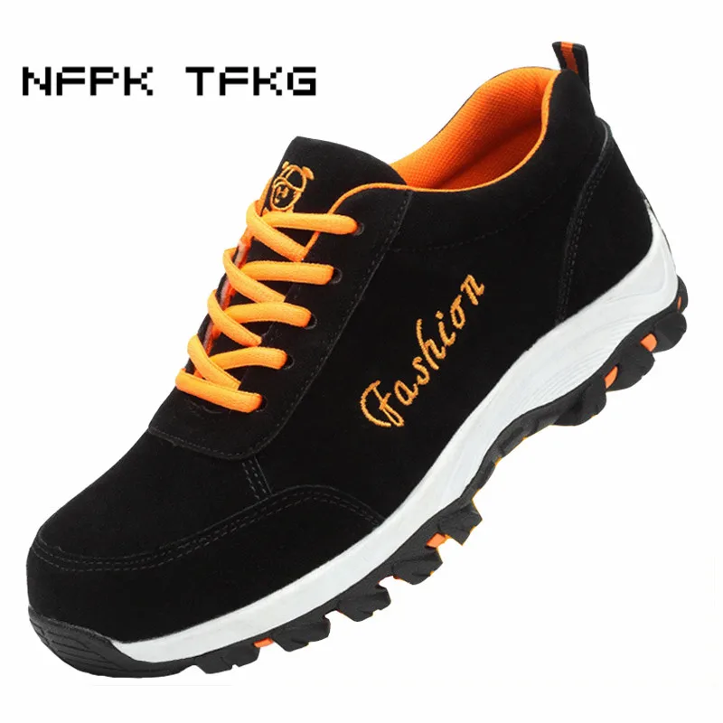 Bottes Grande forme Plate Outillage Zapato Casual Cuir Chaussures Daim Vache Travail Acier De Color En Sécurité Taille Picture Ponction Hommes Embout Anti 6q8aOwOZ