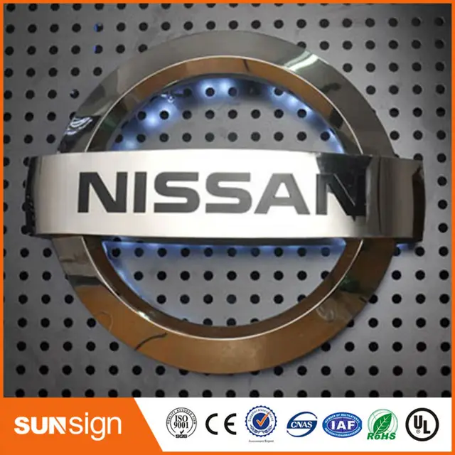 foreign car logos advertisement fixing screws type shop advertising