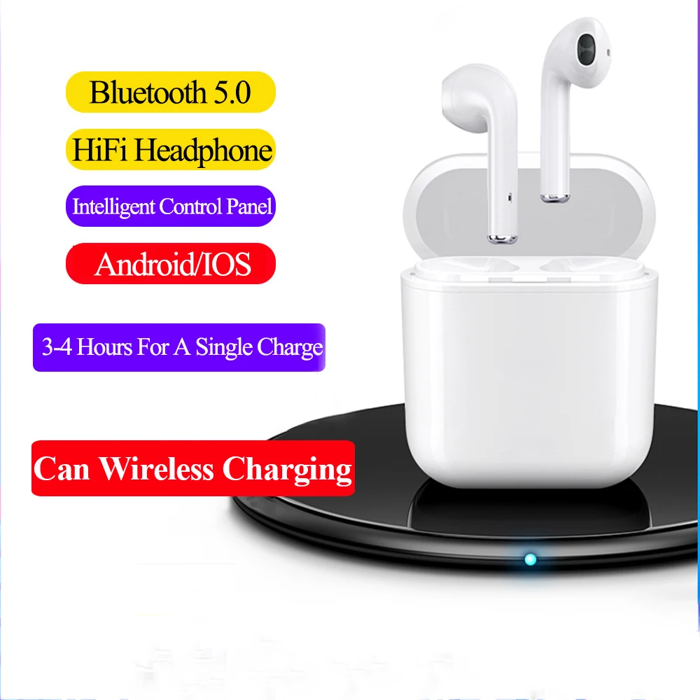 

New i10 TWS 2019 Bluetooth Wireless Earphones For Huawei V5.0 Stereo Wireless Bluetooth Headset Earbud For iPhone PK i9S I7S i20