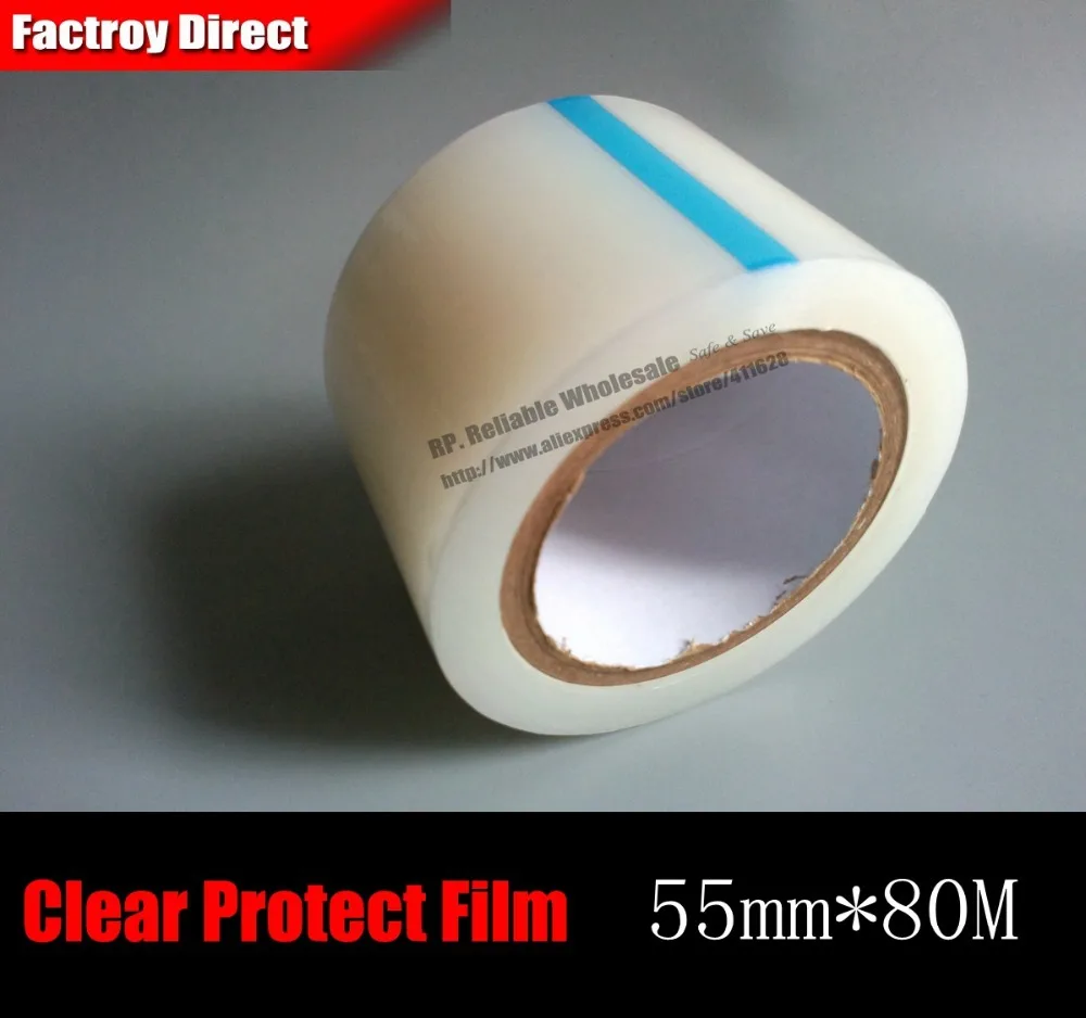 1x 55mm*80 meters Clear PE Protective Film for Phone Tablet Mp3 Mp4 MP5 Electronics Windows LCD Glass Mirror Frame Housing | Канцтовары
