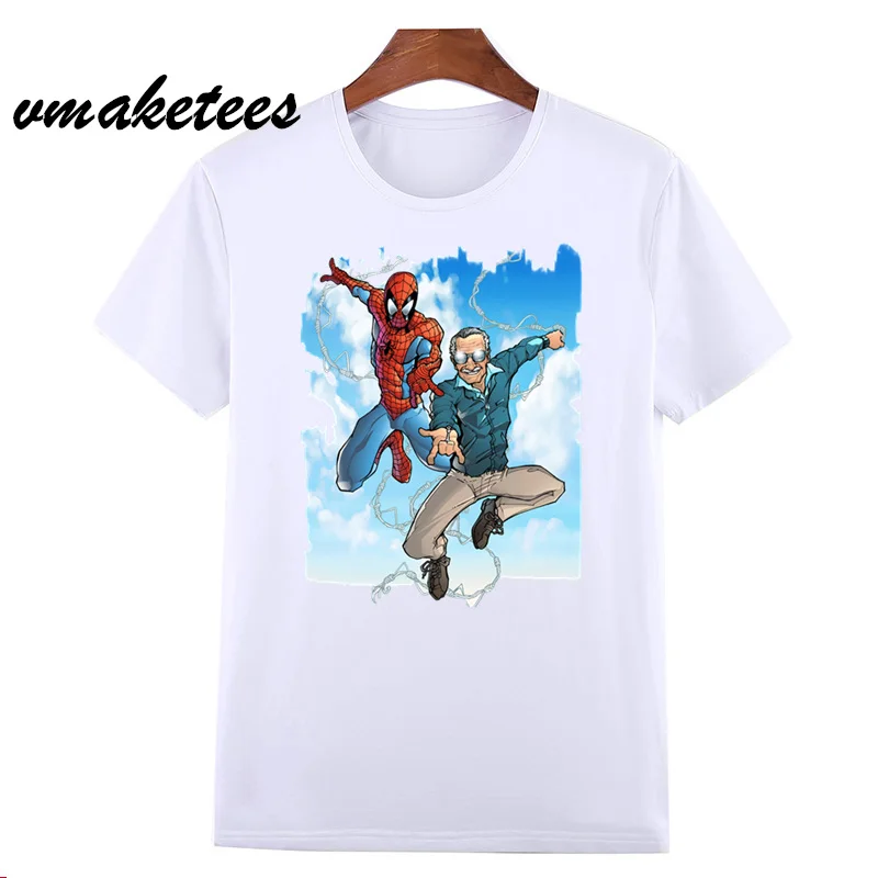 

Men's Stan Lee Rip 1922-2018 Design Print T-shirts Women Casual Harajuku Streetwear Superhero Spiderman Tee Shirt HCP4533