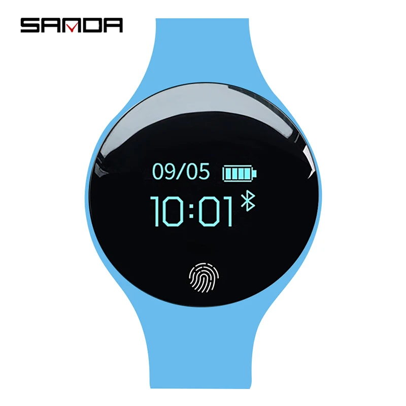 Sanda модный умный электронный спортивный браслет с калориями, мониторинг сна, класс жизни, водонепроницаемые часы с Bluetooth будильником - Цвет: style1