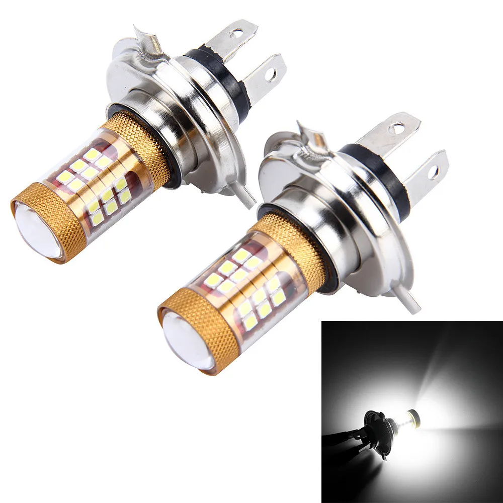 

2PCS H4 3030 56W Automotive LED Ultra-Bright Fog Lamp With Lens