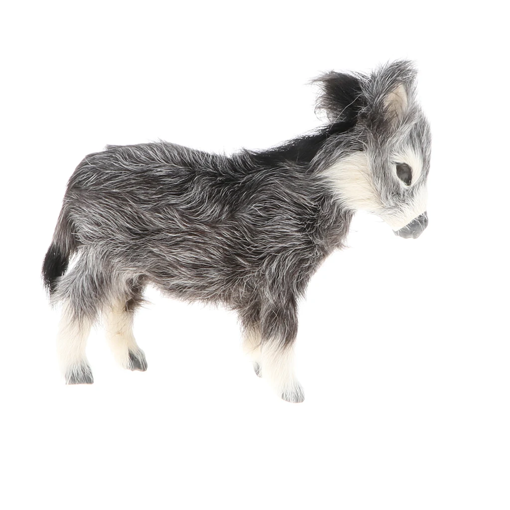 Realistic Burro Statue, Simulation Animal Model Toy for Kids, Educational Toy, Birthday Gift