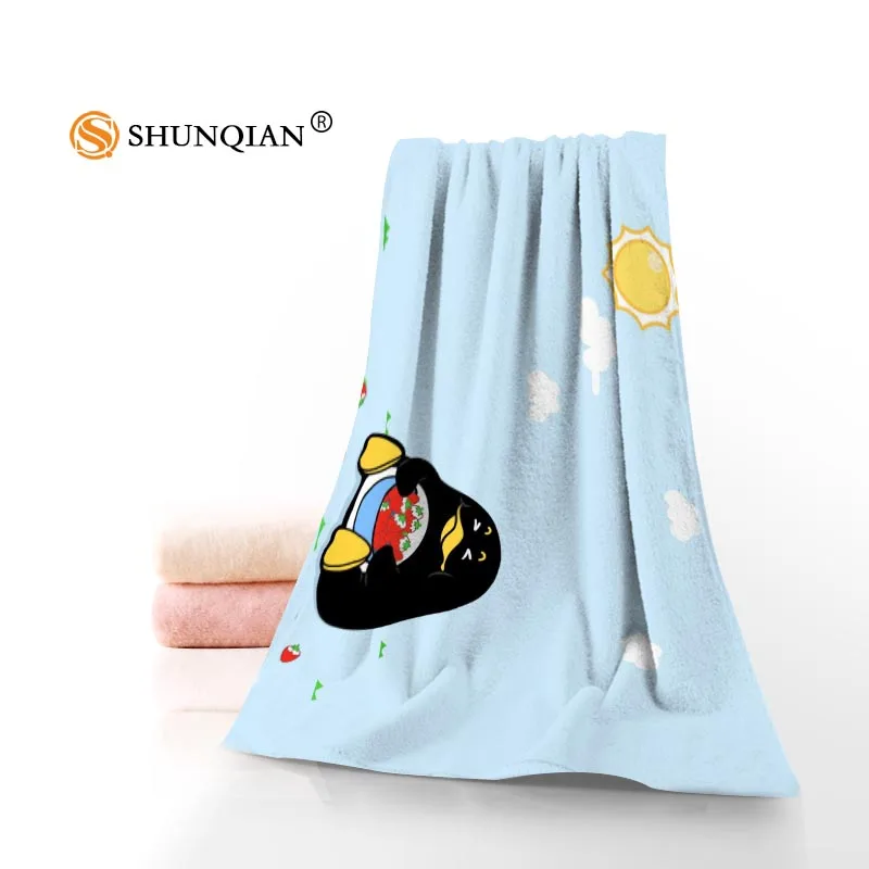 Новое пользовательское маленькое милое полотенце с рисунком медведя, Хлопковое полотенце для лица/банные полотенца из микрофибры для детей, мужские и женские полотенца для душа s - Цвет: Towel