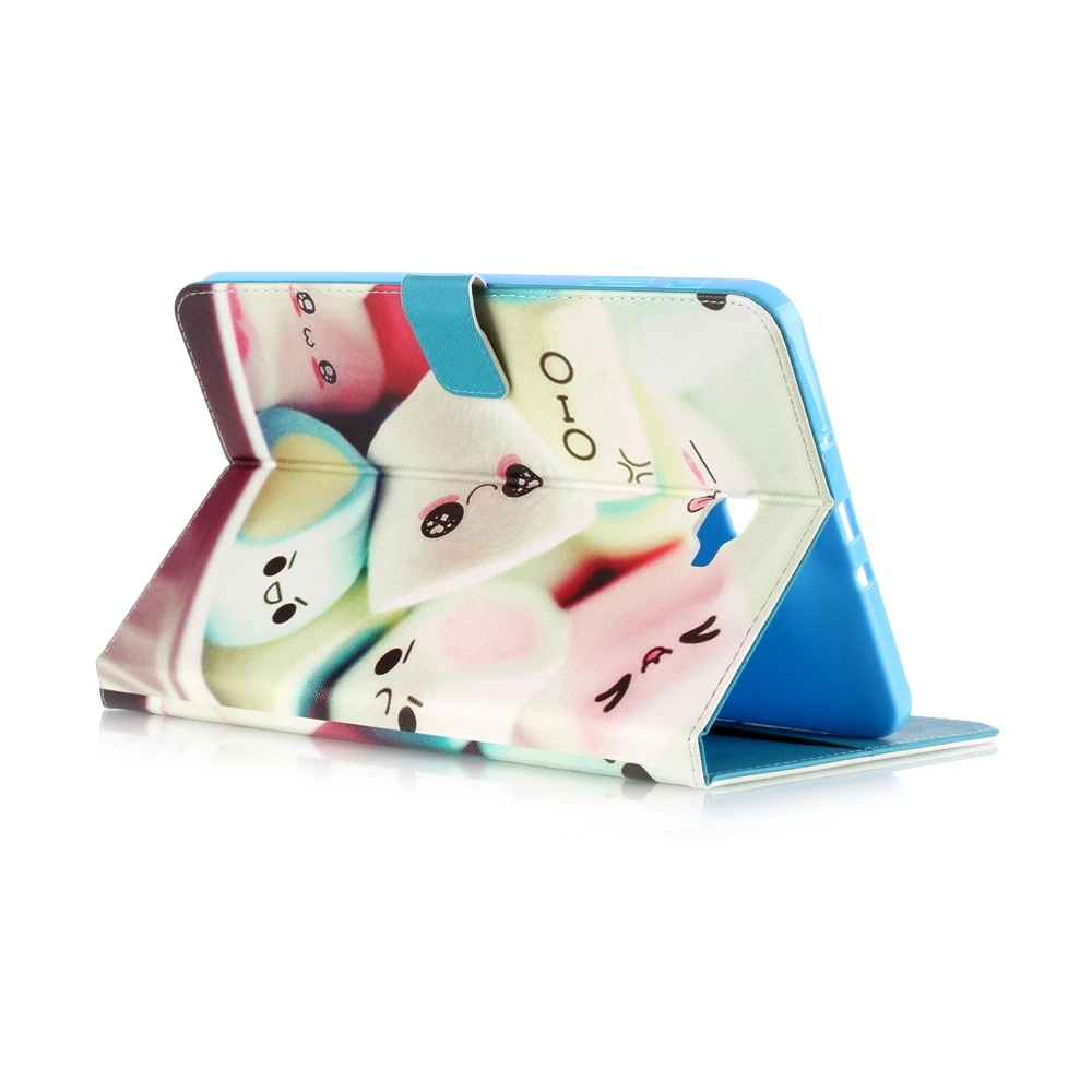 Мультфильм Tablet Case для samsung Galaxy Tab A A6 10,1 дюйма 10,1 T585 T580 T580N Smart Cover мультфильм из искусственной кожи