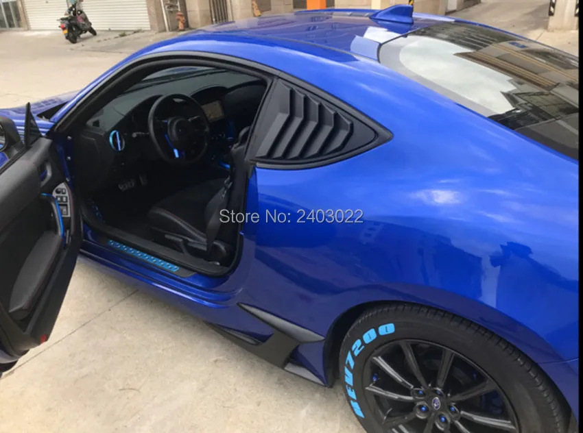 

Car Styling Car Sticker Black 1/4 Quarter Side Window Louvers Scoop Cover Vent for Toyota 86 and subaru BRZ