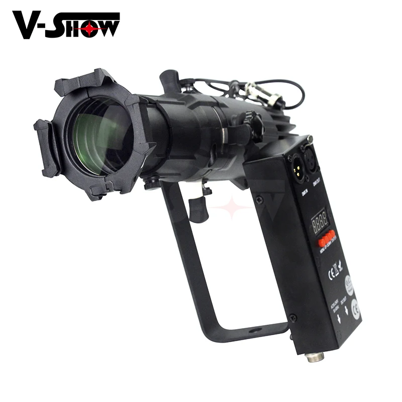 

1pc 20W Mini Led Profile Spot Light Warm White Dmx And Remote Control Stage Light For Dj Disco