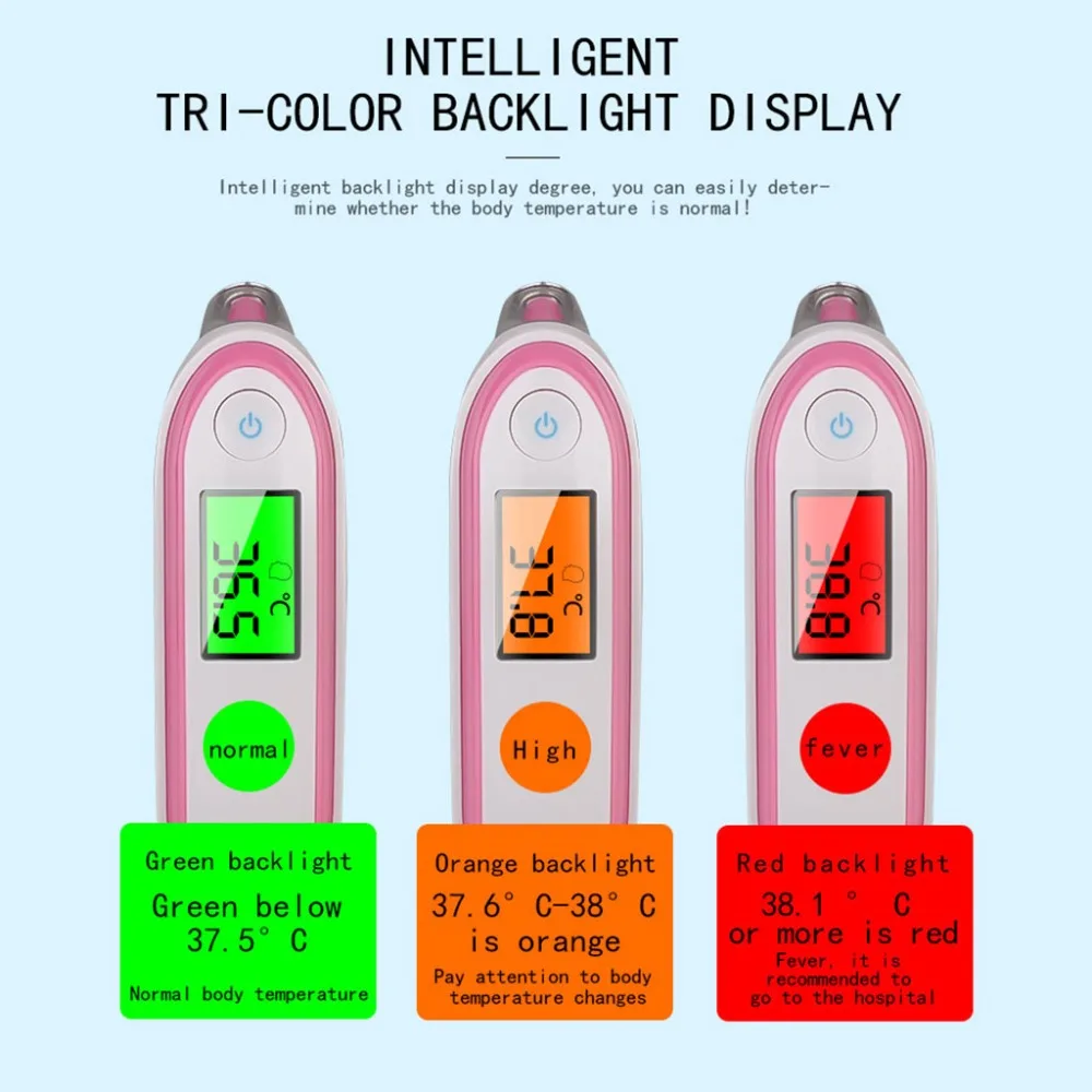 Цифровой не сенсорный инфракрасный лоб и ушной термометр Монитор с зондом клинический термометр пистолет для температуры здоровья термометры