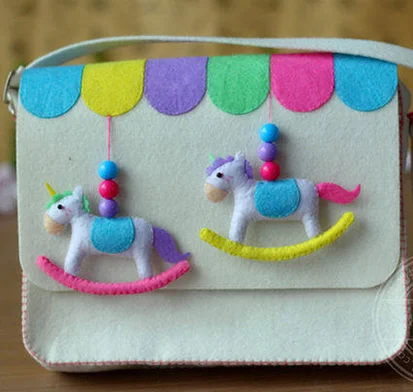 Personality shoulder bag Fabric Felt kit Non-woven cloth Craft DIY Sewing set Felt Handwork Material DIY needlework supplies