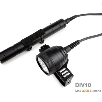 

Brinyte DIV10 LED Diving Light CREE XML2 3000lm LED Scuba Diving Torch Flashlight 200M Underwater Lamp
