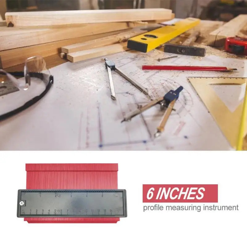 

5/6/10/20 Inch Plastic Profile Copy Gauge Contour Gauge Duplicator Standard Wood Marking Tool Tiling Laminate Tiles General Tool