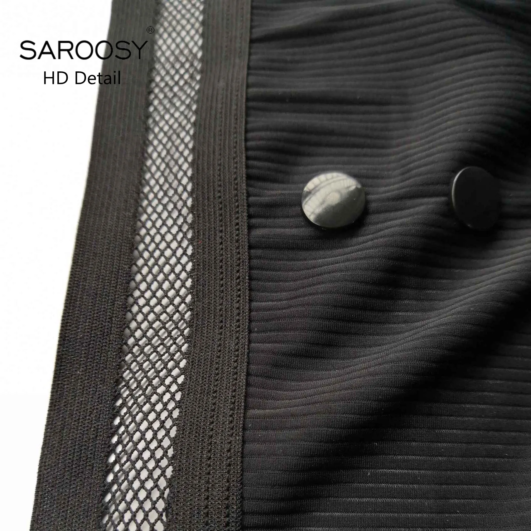 SAROOSY, сексуальная Экзотическая одежда, Женский комплект нижнего белья, полосатая ткань, пуговицы, украшение, высокая эластичность, дамское нижнее белье, наборы, новое поступление