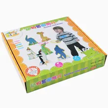 Бросок игры детские деревянные кольца игрушки/кольцо с изображением животного игры деревянные детские игрушки Классические игра в помещении/игрушки родитель-ребенок Взаимодействие детские игры подарок