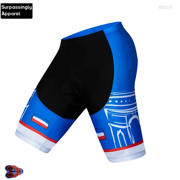 Picture Color Blue Coolmax 12D Pad Mtb Road Bike Bicycling Cycling Bib Shorts Gel Pad Bicycle Clothing Top Quality BiB Shorts Cycling Men - Цвет: Picture Color