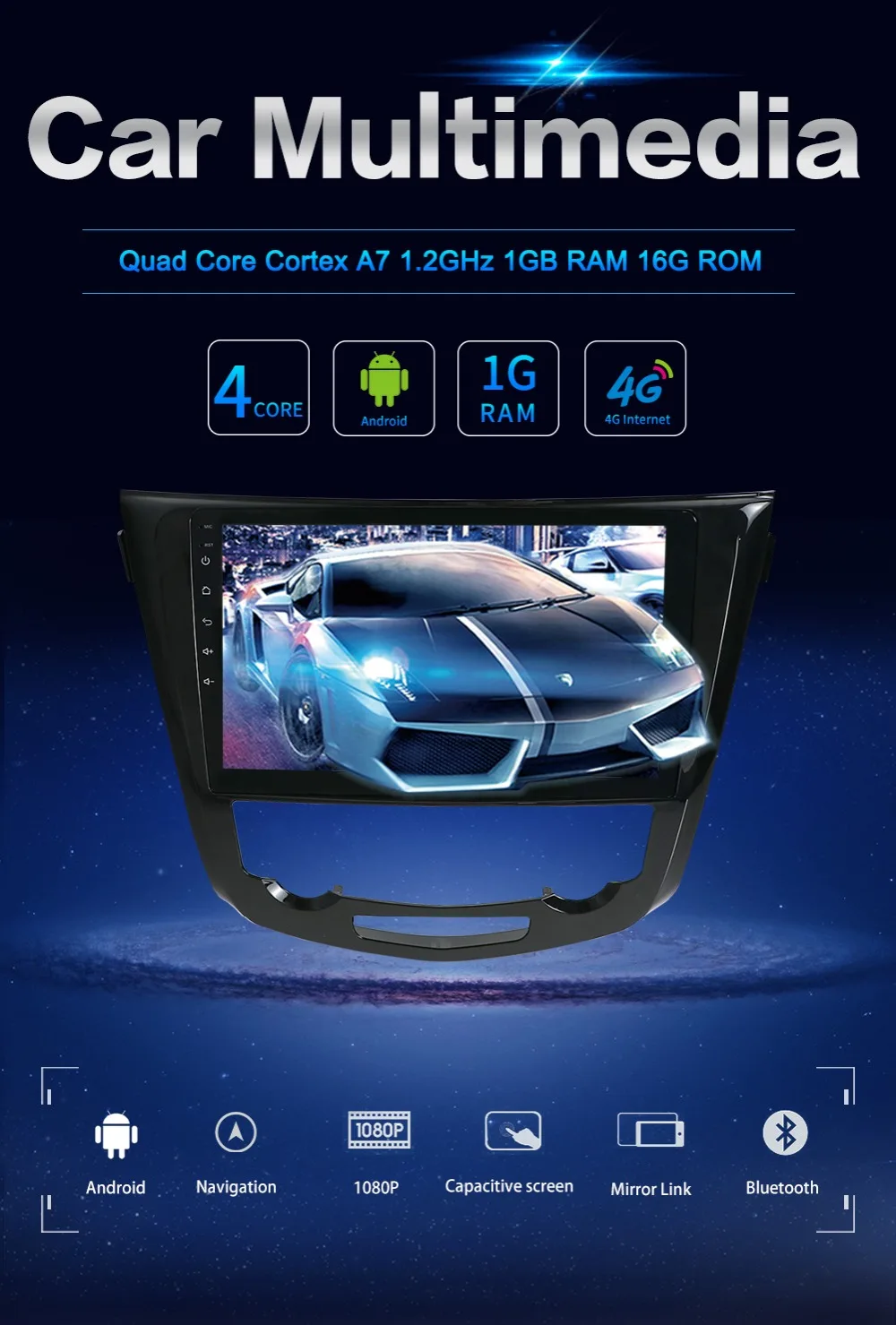 Clearance Bosion android 8.1 Car Navigation GPS Player for Nissan X-trail 2014-2019 car radio stereo dvd gps navigation stereo Head Unit 3