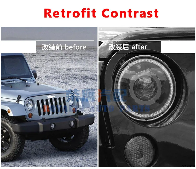 ROYALIN " для 07-15 Jeep Wrangler JK фары без ошибок с автомобилем DRL Hi/Lo Q5 Bi Xenon линзы светодиоды Angel Eye для D1S D2S/R лампы