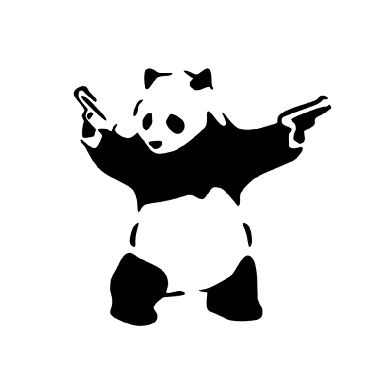 

HotMeiNi Car Sticker Jdm styling Windshield Bumper Decal Auto Door Fashion Smooth Surface Panda Animal National Treasure 13*13cm