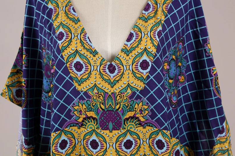 Womens Sexy V Neck Kaftans Maxi Long Beach Cover up Dress Womens Sexy V Neck Kaftans Maxi Long Beach Cover up Dress