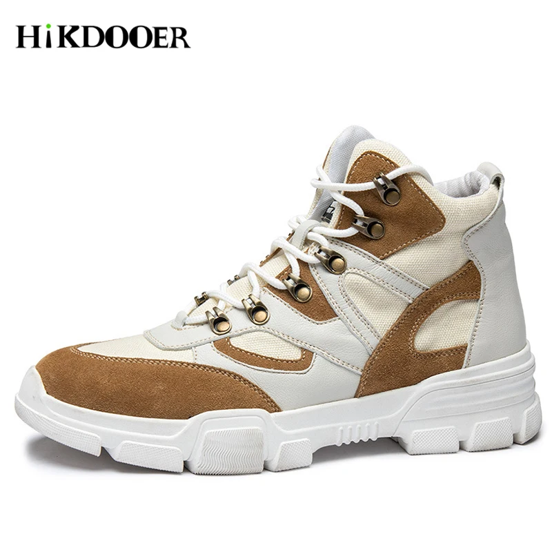 

Men Boots Fashion Winter Men Shoes Autumn Leather Footwear For Man New High Top Canvas Casual Shoes botas masculina Male Boots