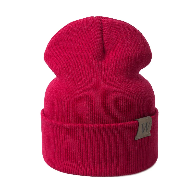 REAKIDS шапочки для мальчиков и девочек детские шапочки для детей хлопковая шапочка для новорожденного младенца зимняя детская шапка вязаные шапки теплая шапка Горячая Распродажа - Цвет: red