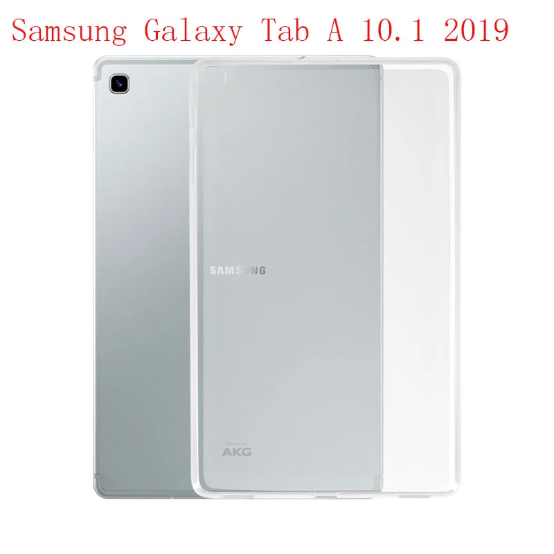 Tab A 10.1 2019 T515 Прозрачный чехол для samsung Galaxy Tab A 10,1 S5E 10,5 T515 T720 T725 чехол s мягкий TPU чехол для samsung Tab A 8 8,0 - Цвет: Tab A 10.1 2019 T515