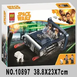 Bela 10897 серия Звездных Войн Han Solo's Landspeeder строительные блоки кирпичи игрушки