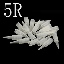 YILONG 100 шт бровей 5R наконечники игл для татуажа для перманентного макияжа пластиковые колпачки для татуировки совпадают для игл