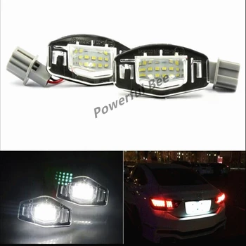 

2 x LEN white license plate lamp error free CE E8 car signal lights for Accord Civic City Legend cars, free shipping