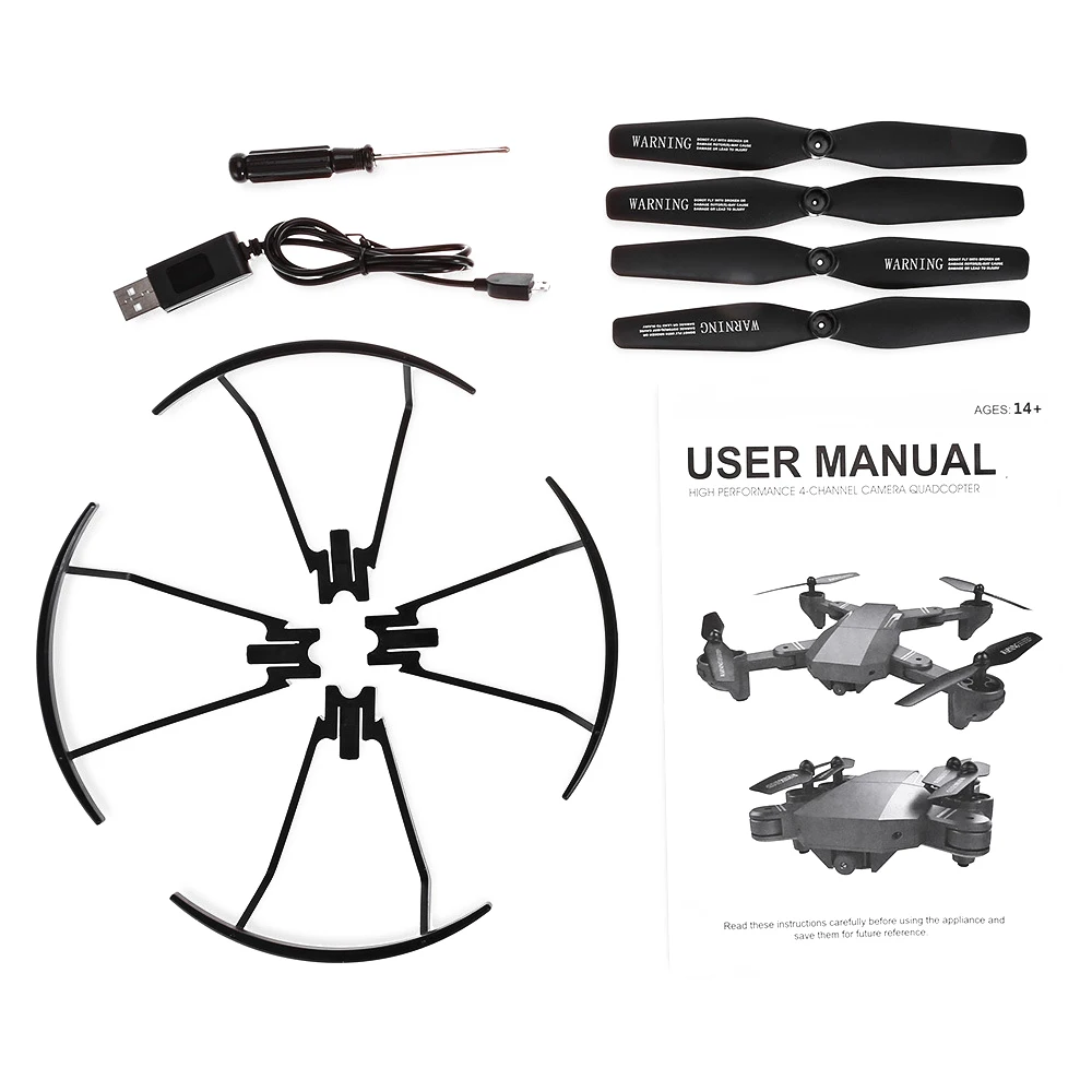 Складной Квадрокоптер XS809HW XS809W с Wi Fi и FPV камерой 0 3 МП/2 МП|Радиоуправляемые