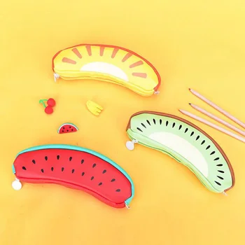 

1pc/lot Fruit design pen & pencil bag Kawaii style stationery pencils bag Office material school supplies (tt-2506)