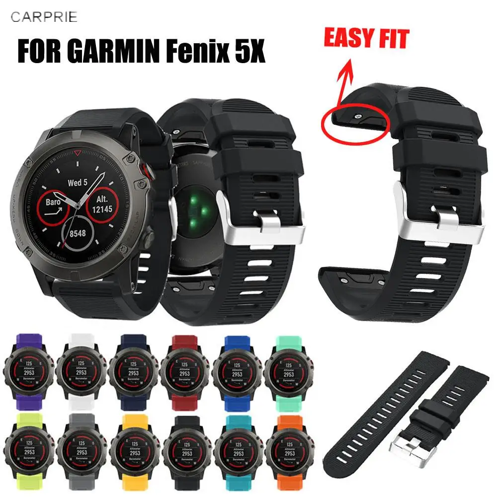 

new2018 New Style Replacement Silicagel Soft Quick Release Kit Band Strap For Garmin Fenix 5X activity tracker akll saat