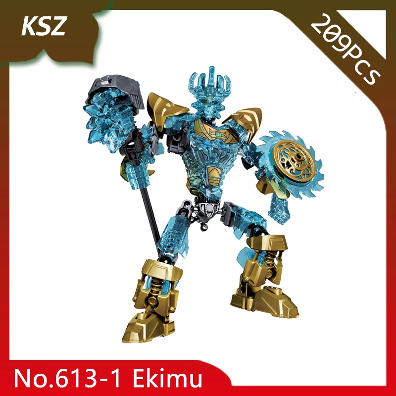 

Doinbby Store KSZ 613-1 209Pcs BIONICLE Series Ekimu Model Building Blocks Bricks Set Compatible with Legoings 71312