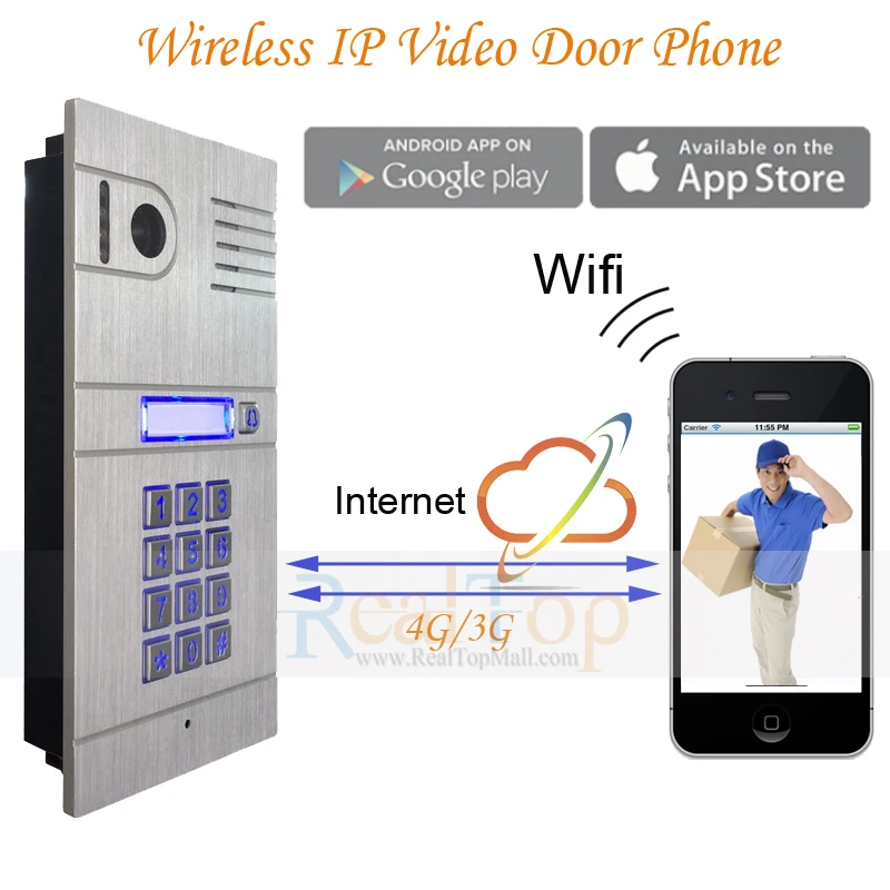Wireless IP Intercom System Home Access Door Open Remote Control camera Doorbell For Free Shipping Wireless IP Intercom System Home Access Door Open Remote Control camera Doorbell For Free Shipping
