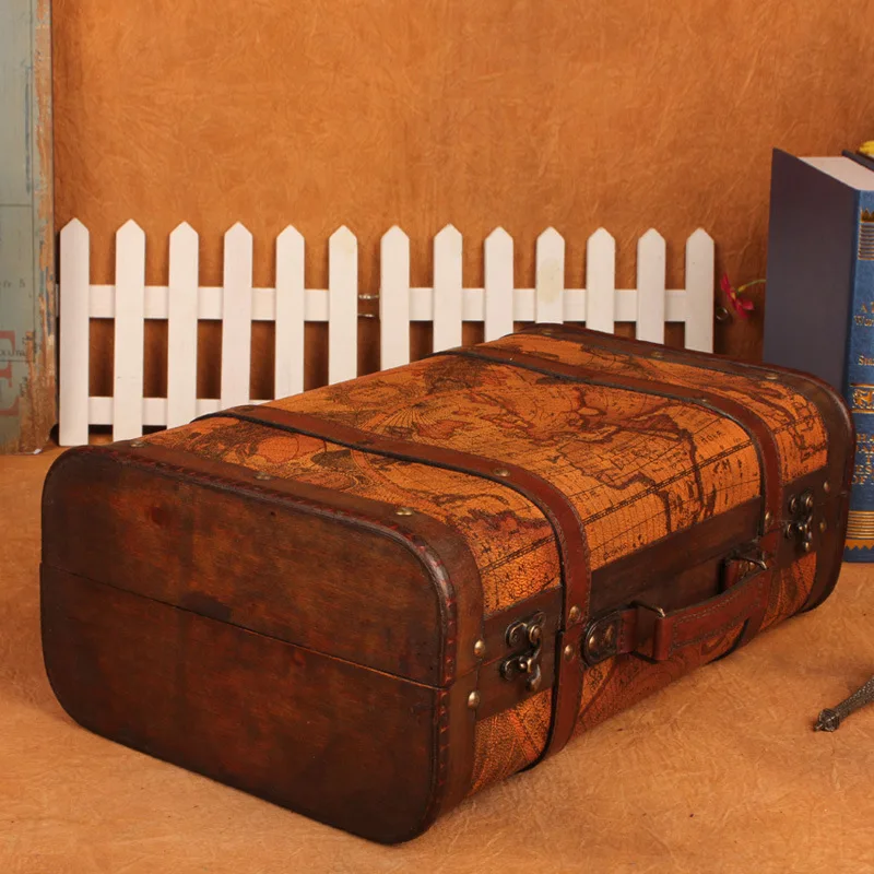 C Boutique explosion models retro suitcase storage box wooden box