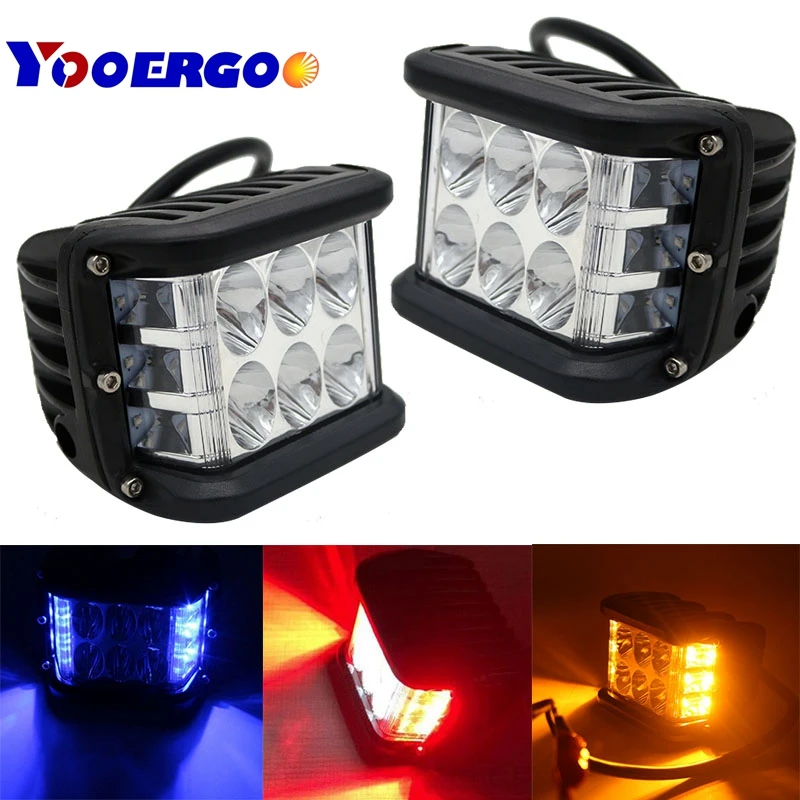 

LED 4 inch 90W LED Cubes Dually Side Shooter Full Reflector LED Off-Road Driving Lights for Truck UTV ATV SUV Boat Motorcycle