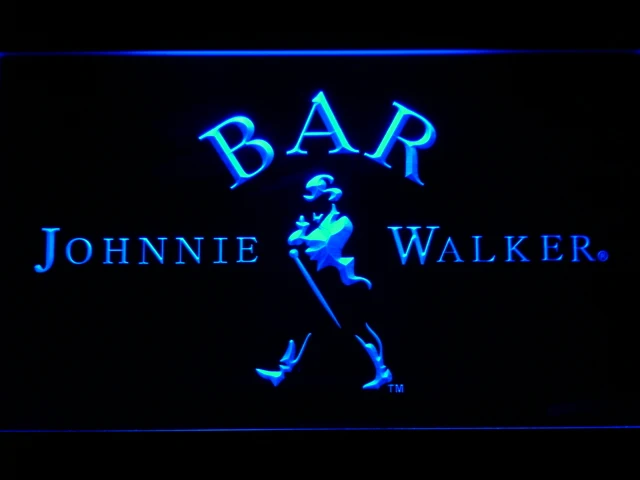 439 бар Johnnie Walker виски светодиодный неоновый светильник светодиодные вывески с вкл/выключения 20+ Цвета 5 размеров на выбор