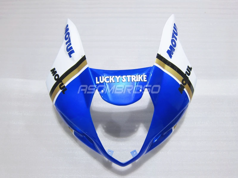 Бесплатная Настройка обтекателей для Suzuki K3 2003 2004 GSX R1000 03 04 GSXR 1000 K4 белые синие