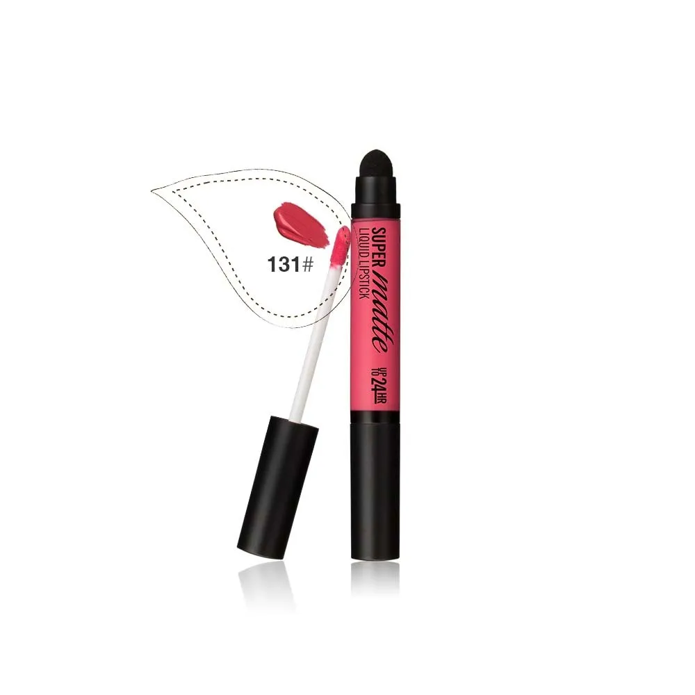 MENOW Brand Perfect Beauty Longlasting Matte Lip Gloss With Sponge Tip Lip Stick effect Lip Gloss L506 - Цвет: 131