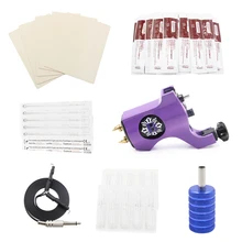 Набор профессиональных татуировок, роторная татуировка, ручки для пистолета, иглы для татуировки, практика кожи, постоянный макияж, татуировки