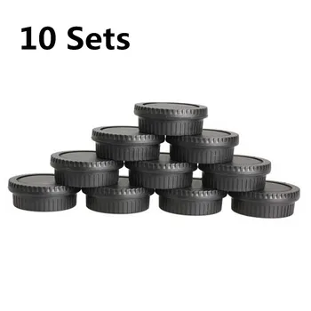 

10 Set of Rear Lens Cover with Camera Body Cap for Canon DSLR SLR EOS EF FW1S with the word"Canon"