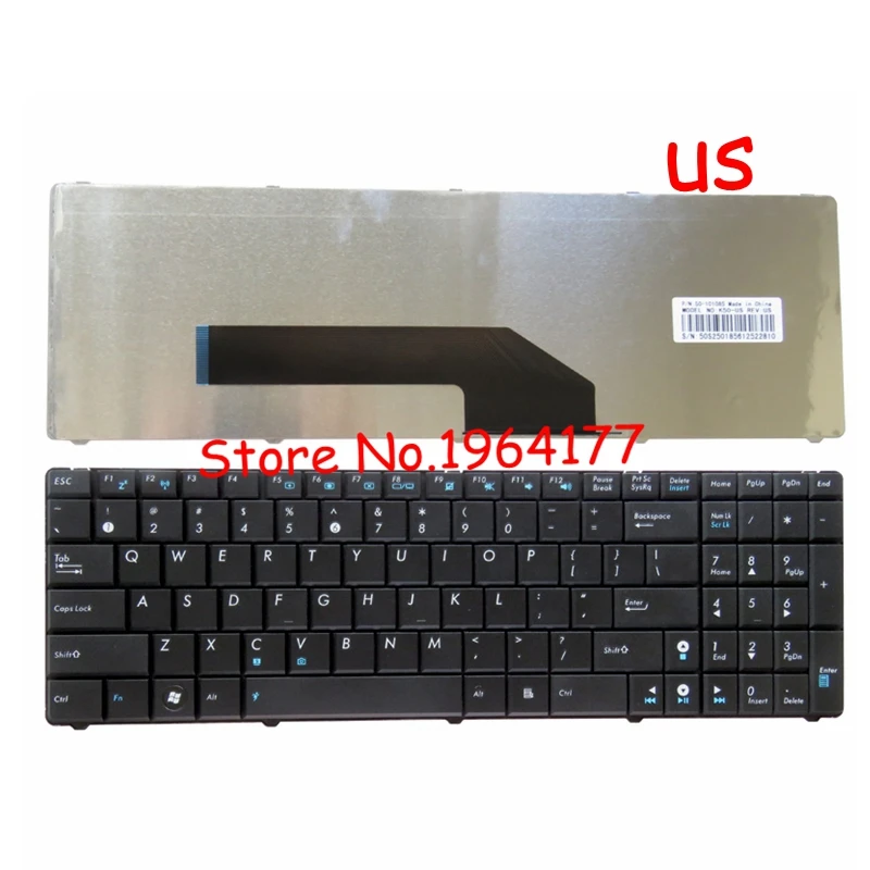 Новая клавиатура для ноутбука ASUS K60 K60I K60IJ K60IL K60IN K62 K62F K62Jr 04GNV33KUS04-3 0KN0-E03US23 black |