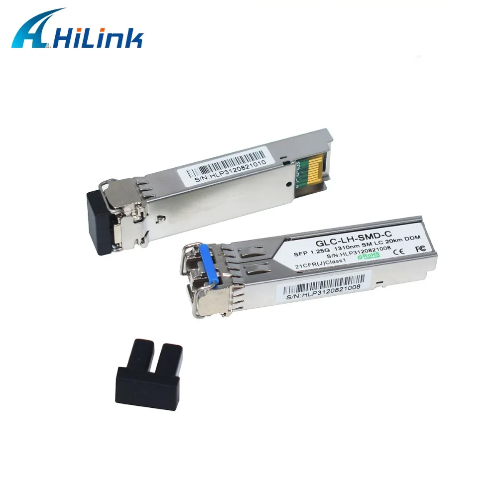 (50 100 шт.) однорежимный Дуплексный LC 1 25G 1310nm 20KM SMF GE SFP Трансивер с функцией